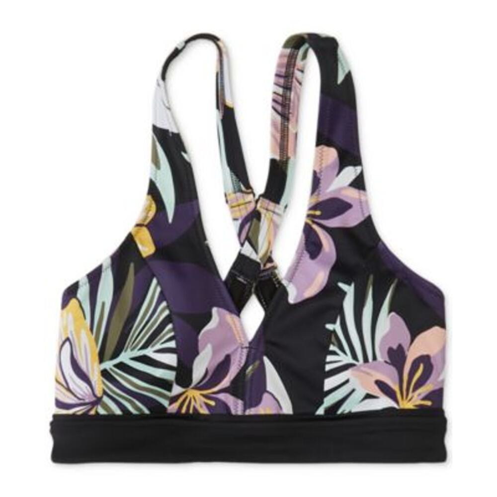 Roxy Juniors Printed Sporty Cross- True Black Tropic L, NWT